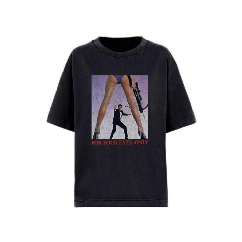 James Bond Unisex Adult For Your Eyes Only T-Shirt / Black